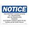 Signmission OSHA Notice Sign, 7" Height, 10" Width, This Property Closes At Dusk All Trespassers Sign, Landscape OS-NS-D-710-L-18646 - alternate 1